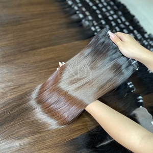 ผมต่อสีน้ำตาลผมตรงจากชาวเวียดนาม100% 6 ''ถึง40'' - Product Image 2