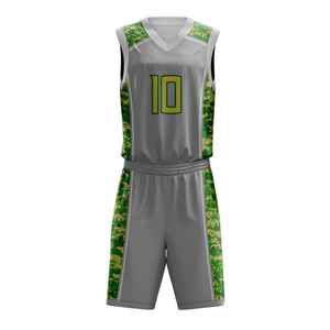 Ensemble d'uniformes de basket-ball personnalisés jersey et short réversibles en tissu rapide respirant en polyester de haute qualité pour entraînement d'équipe - Product Image 4