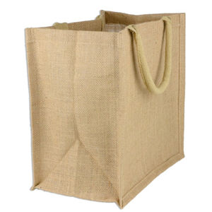 Logo personnalisé de haute qualité sac en toile de jute laminée écologique sac de plage en lin réutilisable en toile de jute sacs fourre-tout en jute pour la vente en gros - Product Image 1