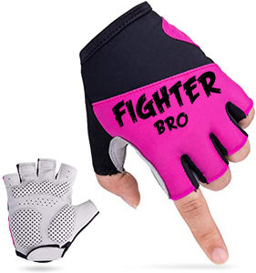 Guantes ajustables de medio dedo para deportes de levantamiento de pesas, guantes antideslizantes para entrenamiento físico en el gimnasio con muñequera para entrenamiento al aire libre - Product Image 5