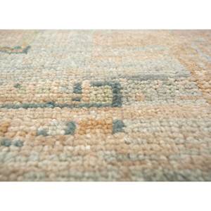 Tapis en laine noué à la main Thyme Gold, design médaillon classique AKWL-1716, motif rectangulaire pour couloir, salon et chambre à coucher - Product Image 3