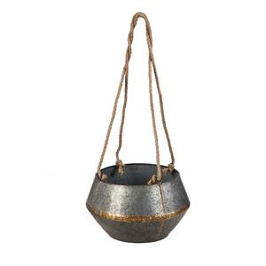 Maceta colgante de jardín para uso en exteriores con soporte de Metal y cubo de hierro para maceta Natural con revestimiento de polvo negro y para uso en decoración del hogar - Product Image 3
