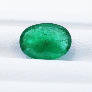 Meilleur prix, émeraude zambienne 100% naturelle, 2,33 carats, taille ovale, couleur vert moyen, pierre de naissance de mai, pour la fabrication de bagues et de pendentifs - Product Image 1