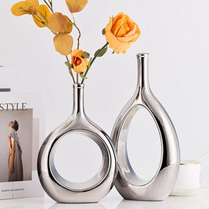 Vase à fleurs en acier inoxydable de vente chaude décor à la maison luxueux pour de superbes arrangements floraux - Product Image 4