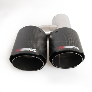 Pointe d'Échappement Double en Carbone WAX Factory pour Pot d'Échappement Universel, Embouts d'Échappement Doubles pour BMW F30 B48 - Product Image 5