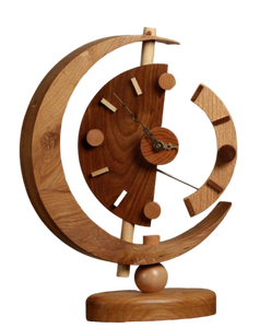 Đồng hồ bằng gỗ lấy cảm hứng từ thiên nhiên hiện đại được thiết kế với thiên nhiên trong tâm trí, làm nổi bật kết cấu hữu cơ và tông màu đất. - Product Image 1