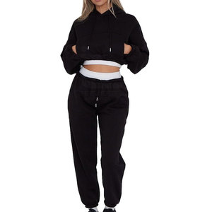Women Clothing Winter Wear Crop Top Track <b>Suits</b> Set New Design Oem Service Women's Crop Top Track <b>Suits</b> Set - Product Image 2