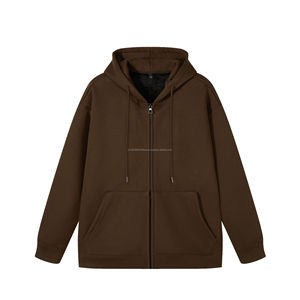 Fabricants de vêtements pour hommes, sweats à capuche personnalisés en molleton Silver Fox 500 GSM, sweats à capuche lourds à fermeture éclair - Product Image 6