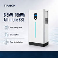 Batterie 5 kWh 25,6 V 200 Ah LiFePO4 ESS, stockage solaire monté sur rack, écran tactile, BMS intelligent, CAN/WiFi/Bluetooth, IP21, 6000 cycles