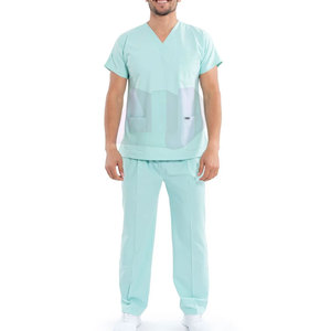 Ensemble de Blouse et Pantalon Médical Léger en Coton Écologique pour Homme – Toucher Doux, Respirant, Extensible – Idéal pour Usage Quotidien en Hôpital – Haute Qualité - Product Image 1