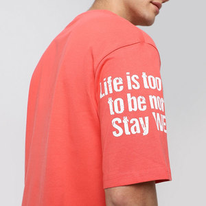 Personnaliser Streetwear sérigraphie t-shirt graphique en coton biologique t-shirts lourds pour hommes - Product Image 6