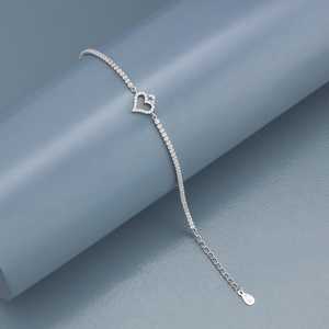 92.5 <b>Silver</b> Crystal <b>Bracelet</b>-Elegant & Dainty Design - Product Image 2