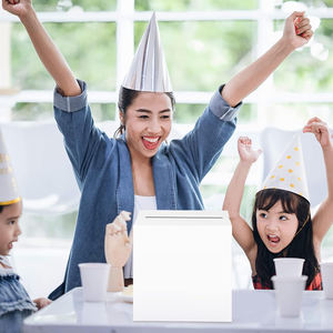 Caja de Tarjeta blanca Favores DE BODA Caja de correos Caja de dinero de recepción de cartón Soporte para recepción de boda, Baby Showers, Aniversario - Product Image 5