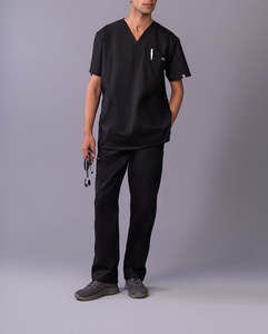 ชุดสครับโรงพยาบาลสำหรับทุกเพศชุดสครับผ้ายีนส์แฟชั่นใหม่บริการ OEM - Product Image 6