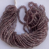 2mm 3mm 4mm Natural Pink Lavendel Spinell Glatte Rondelle Edelstein Perlen Stränge zum besten Großhandel Fabrik preis Direkt händler