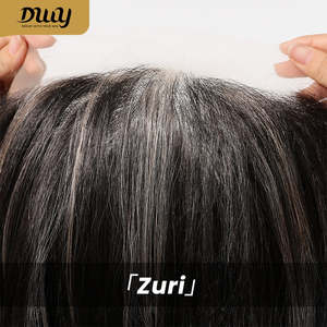 วิกผมสังเคราะห์แบบไม่ต้องใช้กาว Zuri -DWY 136 แบบผูกเชือกด้านหน้า แสกกลาง ความยาวปานกลาง ลอนสีดำ ไฮไลท์สีดำ ลดราคาพิเศษสำหรับผู้หญิง - Product Image 6