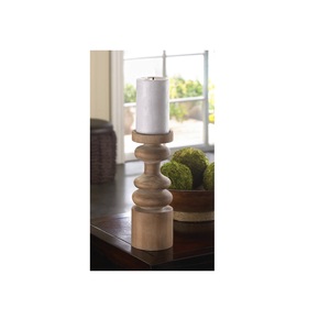 Bougeoirs en bois vintage personnalisés de luxe bougeoir de noël extérieur rustique - Product Image 4