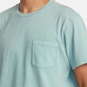 เสื้อยืดสีเม็ดสีใส่สบายของผู้ชายคุณภาพพรีเมี่ยมผ้าเนื้อนุ่มมีกระเป๋าที่สวยงามทันสมัยเหมาะสำหรับสวมใส่ในชีวิตประจำวัน - Product Image 2