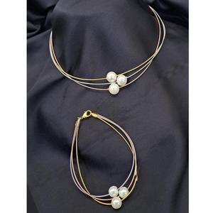 Brazalete Chapado en Oro de Estilo Antiguo de Moda, Calidad Premium para Bodas y Compromisos, Joyería para Mujer para Fiestas - Product Image 1