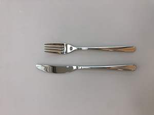 Unique Hammered Handle Stainless Steel Cutlery Set Silver Spoon and Fork <b>Flatware</b> for Parties - Product Image 4