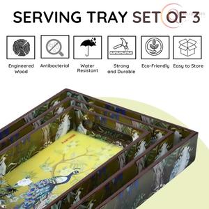 Bandeja de Servir de Madera Premium con Aspecto Natural, No Tóxica y Duradera, Colores Personalizados, MOQ de 100 Piezas, Diseñada para un Uso Diario Confortable - Product Image 4