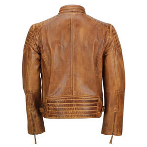 Chaquetas de cuero lisas teñidas y de secado rápido para hombre Chaquetas de cuero para hombre con logotipo personalizado al precio más bajo de venta Chaquetas de cuero para hombre - Product Image 3