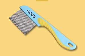 Peines de Acero Inoxidable para Mascotas, Perros y Gatos, <span class=keywords><strong>Anti</strong></span>-Piojos, para Eliminar <span class=keywords><strong>Manchas</strong></span> de Lágrimas, con Dientes Redondeados - Product Image 2