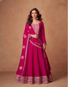 Vestido Salwar Kameez de Seda de Diseño Neeta Creation, Largo hasta el Suelo, con Dupatta, de Secado Rápido, para Todas las Temporadas, Colección para Damas, Estilo Indio-Pakistaní - Product Image 6