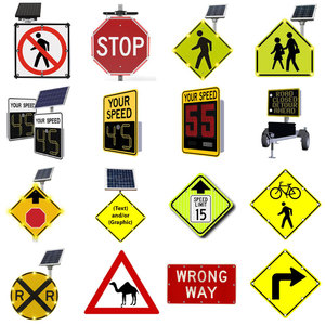 Tùy chỉnh OEM cảnh báo giao thông ánh sáng với hướng cạnh chiếu sáng đường phản chiếu và đường sắt qua dấu hiệu giao thông - Product Image 4