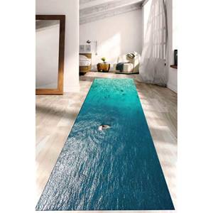 พรมกันลื่นลายวิวทะเล: ของตกแต่งบ้านลายทิวทัศน์ชายฝั่ง พร้อมพรมขนนุ่ม - Product Image 5