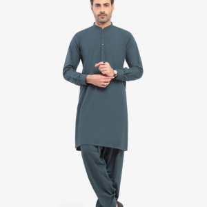 Salwar Kameez traditionnel pakistanais pour hommes, robe musulmane classique pour mariage, Eid, Jumma, bureau et usage quotidien, coupe classique - Product Image 1