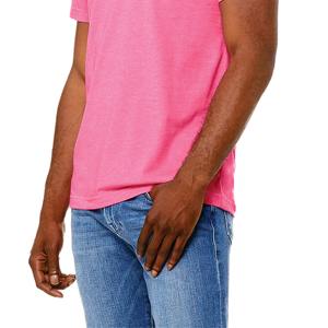T-shirt col rond pour hommes coupe régulière, teint uni, manches courtes, tricoté, confortable, léger et décontracté, tenue de tous les jours - Product Image 5