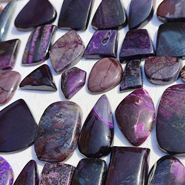 Wholesale Sugilite Cabochons Good Quality Natural Sugilite Loose Mineral Gemstones for Jewelry and Jewelry Making Cz Rough
