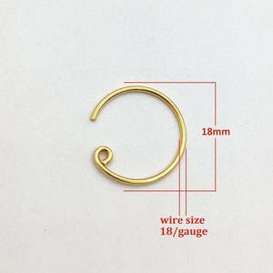 5 paires de crochets de boucles d'oreilles en cuivre plaqués or 18 carats, argent et or rose, avec revêtement E-Coated, pour perles de taille MM, emballées en sachet - Product Image 4