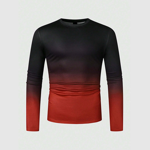 Camiseta Personalizada de Manga Larga para Hombre, 100% Algodón, Cuello Redondo, Secado Rápido, Ecológica, Transpirable, Alta Calidad, OEM - Product Image 1