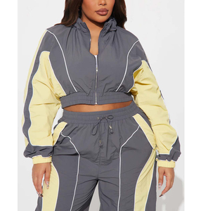 Premium Quality 100% Cotton Casual Tracksuit Set <b>Zip</b>-<b>up</b> <b>Jacket</b> Lightweight Waterproof Breathable Windbreaker Eco-Friendly - Product Image 6