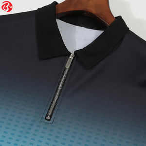 Highest Quality <b>Men's</b> for <b>Polo</b> <b>Shirts</b> Breathable Jersey Fabric Solid Pattern Turn Collar Casual Plain Cotton Plus Size - Product Image 3