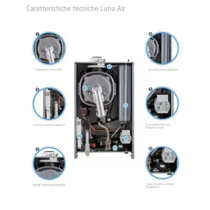 Caldera de Condensación Integrada Baxi Luna Air de 24 kW para Sistemas de Climatización Doméstica con Producción Instantánea de Agua Caliente - Product Image 3