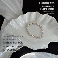 Bracelet artisanal en perles de pierres précieuses baroques et perles d'eau douce, breloques en acier inoxydable, tendance, pour fournisseur de bijoux personnalisés