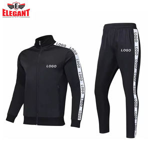 Chándal de chaqueta con cremallera para hombre, ropa de gimnasio, ropa deportiva, chándal con logotipo personalizado, ropa de entrenamiento para correr, chándales estampados para hombre - Product Image 5