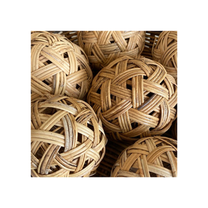 Bola de ratán de decoración del hogar de venta directa de fábrica/luz de cadena de Navidad-Bola de ratán orgánica al por mayor de Vietnam - Product Image 2