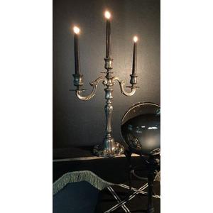 Bougeoir de pilier poli brillant support de chandelier en métal coulé Portable décoration de fêtes d'événement support de bougie de 5 bras - Product Image 6