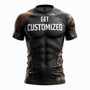 Sparring personnalisé sublimé Rash Guards vente en gros MMA équipement personnalisé pour Combat Sports Gym entraînement entraînement et athlétique - Product Image 3