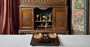 <span class=keywords><strong>Balance</strong></span> de Justice Traditionnelle Ancienne (tarazu) en Laiton, Échelle de Pesée, <span class=keywords><strong>D</strong></span>écoration - Product Image 2