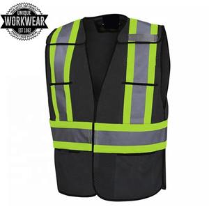 Chaleco de Seguridad Reflectante de Alta Visibilidad Unisex, Ropa de Trabajo de Poliéster/Algodón con Múltiples Bolsillos, Transpirable y Fluorescente, Certificado CE - Product Image 2
