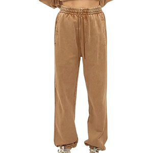 Pantalones con Lavado Ácido para Hombre, Corte Relajado, Uso Diario, 100% Algodón, Cintura Media, Tela Suave, Estilo Moderno - Product Image 1