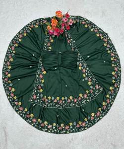 Fabricante profesional de saris para ropa de oficina de lino, que ofrece atuendos elegantes para entornos corporativos y eventos formales. - Product Image 6