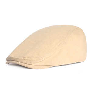 Vente en gros de base personnalisée casquette bec de canard unisexe classique réglable plat gavroche chapeau conduite Cabbie chasse arcs multiples communs - Product Image 3