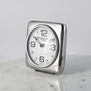 Reloj Despertador Decorativo de Aluminio Pulido Brillante para Escritorio de Oficina, Ideas de Regalos Promocionales Empresariales - Product Image 3