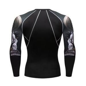 Camiseta de Compresión MMA para Hombre, Marca Personalizada, de Spandex Resistente, de Secado Rápido, Sublimada, Capa Base, Fabricación Directa de Fábrica - Product Image 3